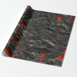 Papier Cadeau Rock volcanic hot lava burn boil