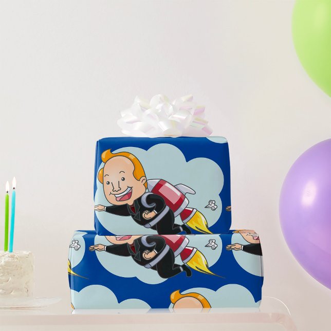 Papier Cadeau Rocket Man (Créateur téléchargé)