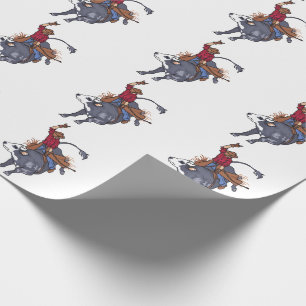 Papier Cadeau Rodeo Bull Rider