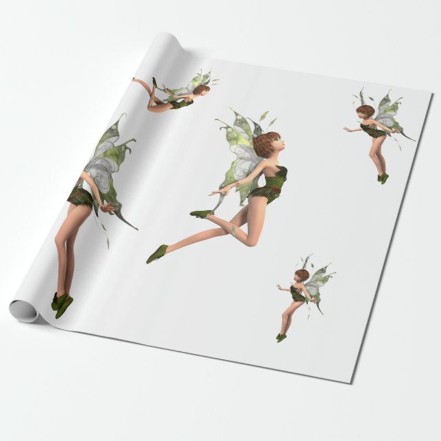 Papier Cadeau rôle de cadeau avec des fées (Déroulé)