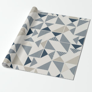 Papier Cadeau rôle de cadeau figures géométriques triangulair