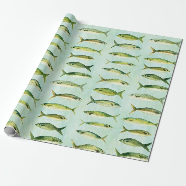 Papier Cadeau Roll de poisson d'eau (Déroulé)