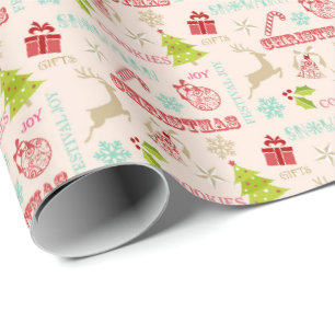 Papier Cadeau Roll minimaliste de Noël