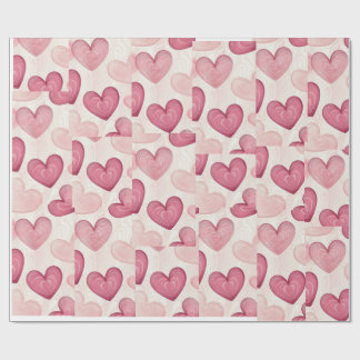 Papier Cadeau "Romantic Heart Wrapping Paper 