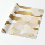 Papier Cadeau Romantic Le Fleur pâle - l'or rose barre élégant<br><div class="desc">Papier conçu dans pâle - la fleur rose contre l'or peint à la main barre "Le Fleur" intitulé,  ajoute un contact spécial de grâce romane et féminine et élégance à l'emballage cadeau pour des mariages,  douches nuptiales,  anniversaire,  Noël,  et toutes autres occasions spéciales tout au long de l'année !</div>