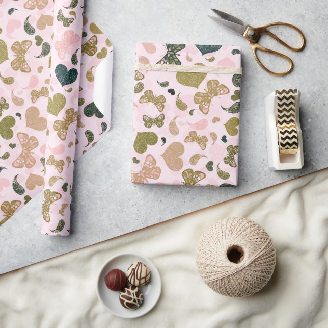 Papier Cadeau Romantiquement Fantaisiste (Artisanat)