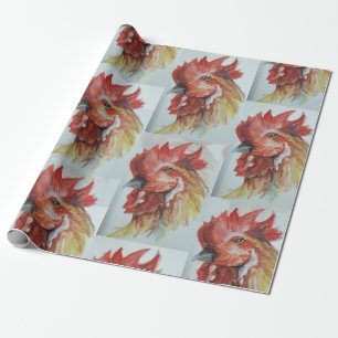Papier Cadeau Rooster