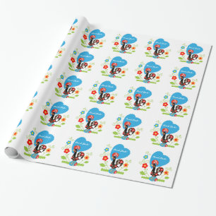 Papier Cadeau Rooster portugais