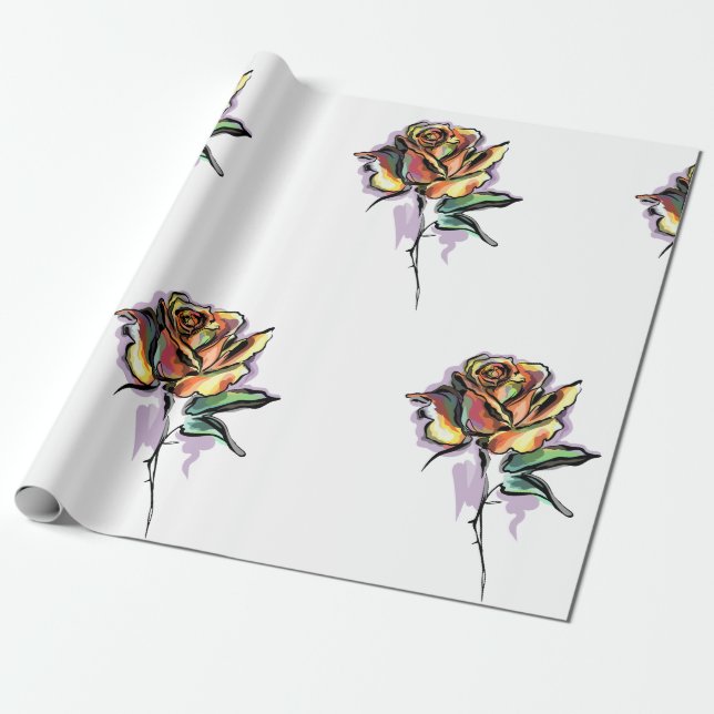 Papier Cadeau Rose (Déroulé)