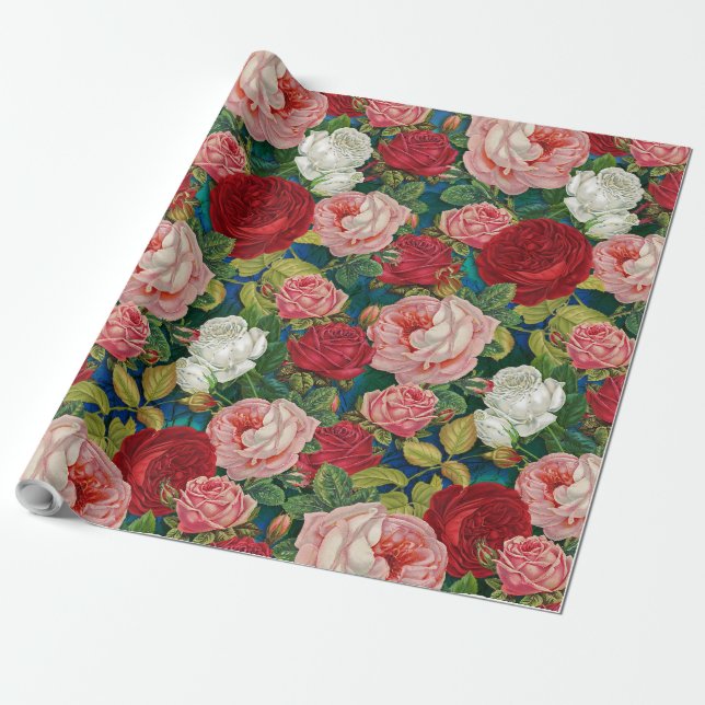 Papier Cadeau Rose (Déroulé)
