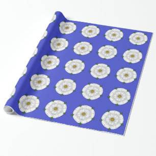 Papier Cadeau Rose blanc de York