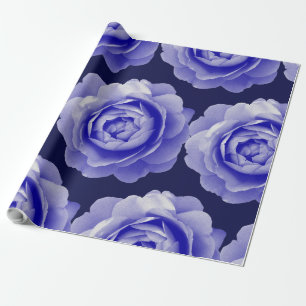 Papier Cadeau Rose bleu