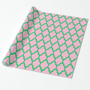 Papier Cadeau Rose Bonbon Émeraude Vert XL Marocain #4