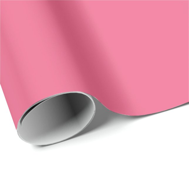Papier Cadeau Rose Carnation (Coin rond)