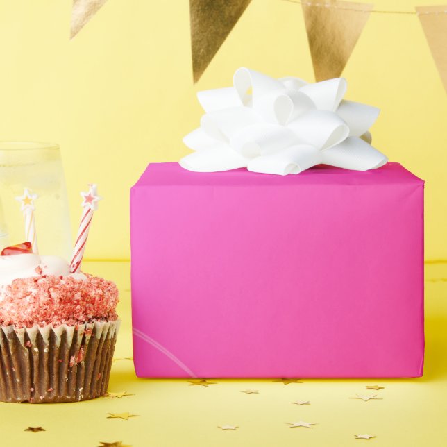 Papier Cadeau Rose chaud (Fête d'anniversaire)