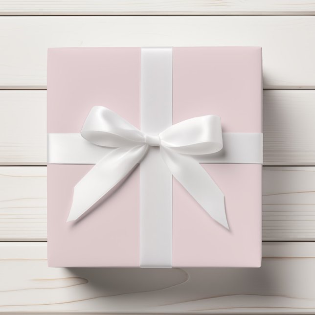 Papier Cadeau Rosé clair clair et uni (Créateur téléchargé)