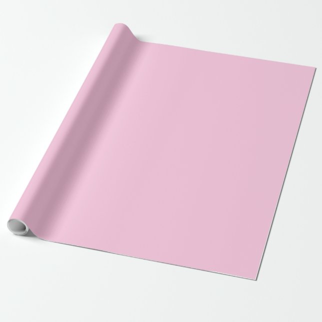 Papier Cadeau Rose classique solide (Déroulé)