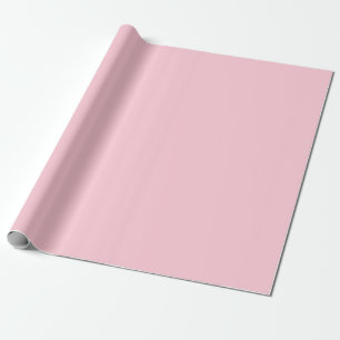 Papier Cadeau Rose de thé rose couleur unie