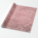 Papier Cadeau Rose Gold Rose Moderne Tendance Glamour Marbre Chi<br><div class="desc">papier d'emballage personnalisé</div>