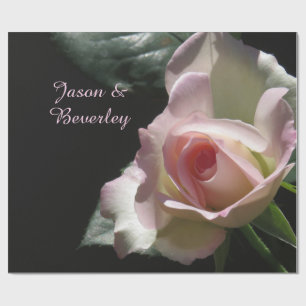 Papier Cadeau Rose Mariage rose