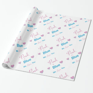Papier Cadeau Rose ou bleu