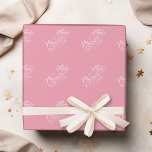 Papier Cadeau Rose pastel couleur solide - M & Mme Wedding Favor<br><div class="desc">Une grande faveur de bachelorette ou un cadeau amusant pour la mariée. Une belle couleur avec des polices chic fait une déclaration pour un service de réception. Ce serait parfait pour les réceptions et les fêtes d'anniversaire. Les éléments sont plus faciles à customiser lorsque vous remplacez tout le texte et...</div>