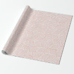Papier Cadeau Rose pastel Motif géométrique complexe<br><div class="desc">Faites ressortir vos cadeaux avec ce papier d'emballage moderne,  avec un motif géométrique moderne. Vous pouvez facilement changer la couleur de fond si vous le souhaitez.</div>