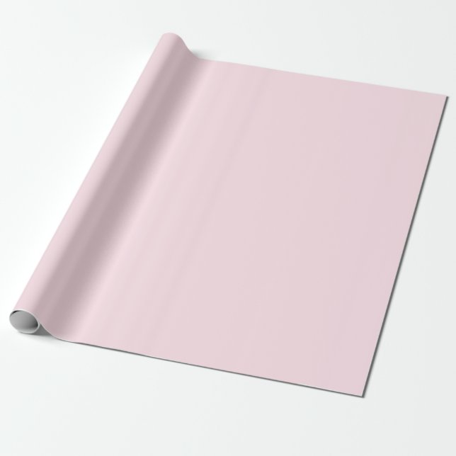 Papier Cadeau Rose pastel uni  (Déroulé)