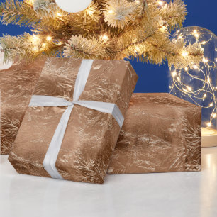 Papier Cadeau Rose Peach Gold Glam