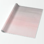 Papier Cadeau Rose poudré et ombre aquarelle moderne grise Glam<br><div class="desc">papier d'emballage personnalisé</div>