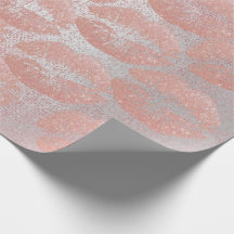 Rose rose Parties scintillant argent Kiss lèvres m