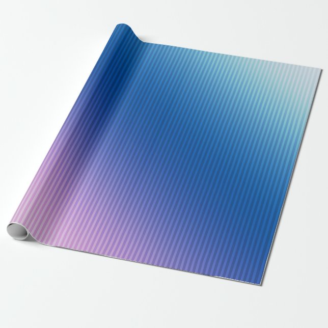 Papier Cadeau Rose, rose, rayures, ombre, dégradé rose (Déroulé)