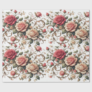 Papier Cadeau Rose Symphony