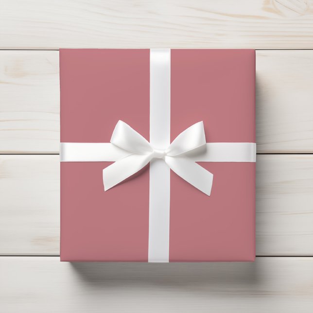 Papier Cadeau Rose Vintage doux bouché solide (Créateur téléchargé)