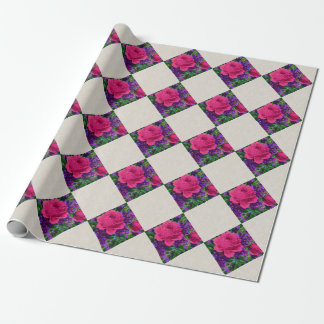 Papier Cadeau Rose & Violets