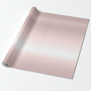 Papier Cadeau Rosegold Moderne Elégant apparence métallique Rose