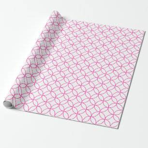 Papier Cadeau Roses indien sur les cercles de recouvrement