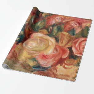 Papier Cadeau Roses - Renoir Impressionniste Papier à envelopper