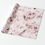 Papier Cadeau Roses roses roses Shabby Chic Glam Élégante fête f<br><div class="desc">papier d'emballage personnalisé</div>