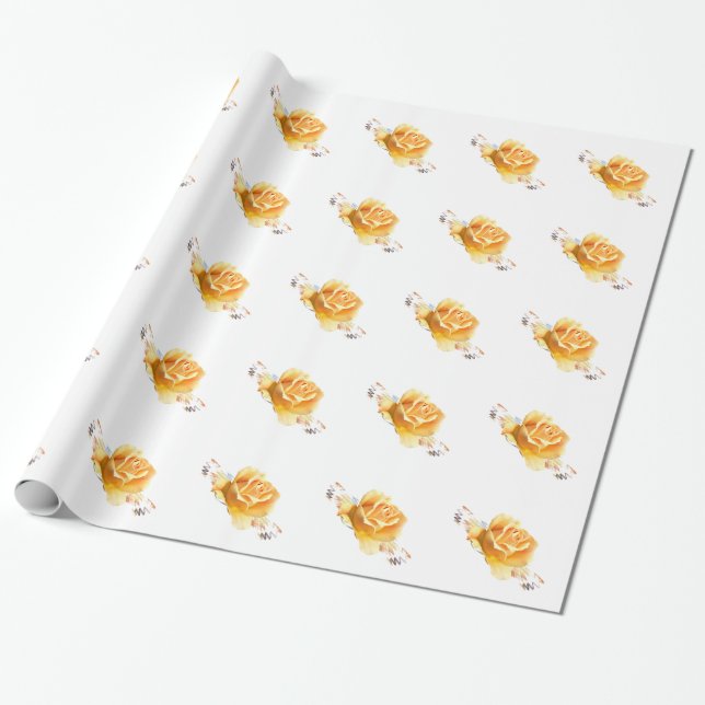 Papier Cadeau Rosier thé (Déroulé)