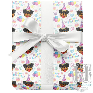 Papier Cadeau Rottweiler