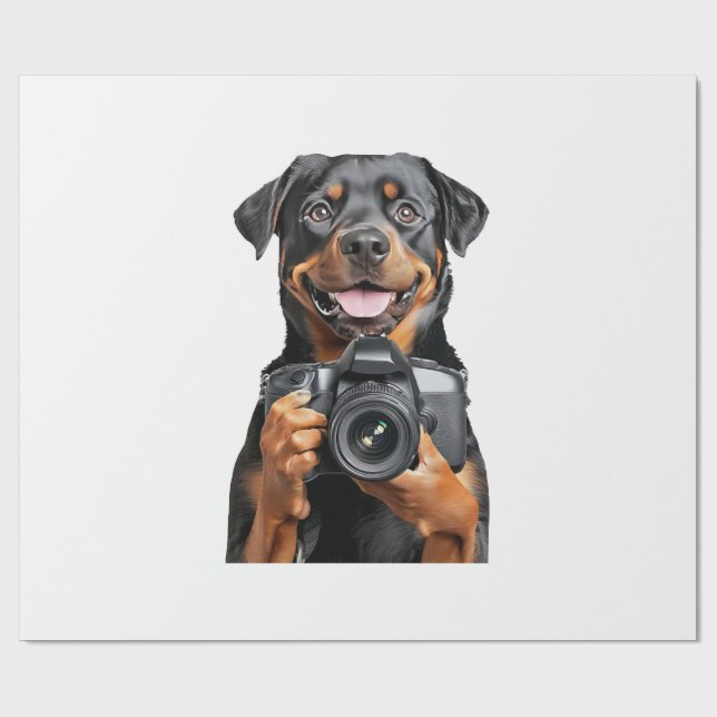 Papier Cadeau Rottweiler   (Plat)