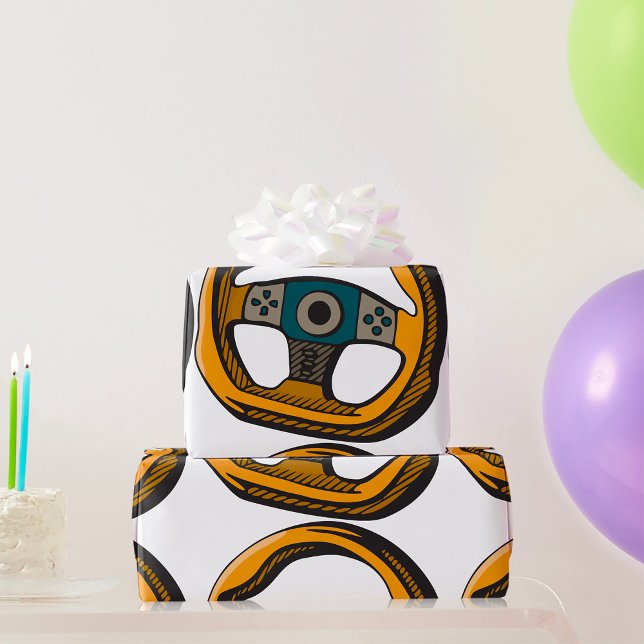 Papier Cadeau Roue de direction (Créateur téléchargé)