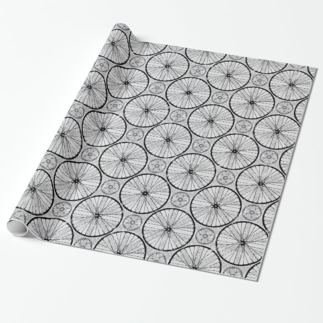 Papier Cadeau Roues cyclables (Déroulé)