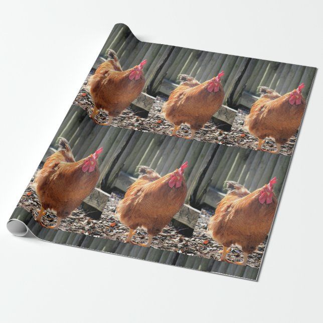 Papier Cadeau Rouge (Déroulé)