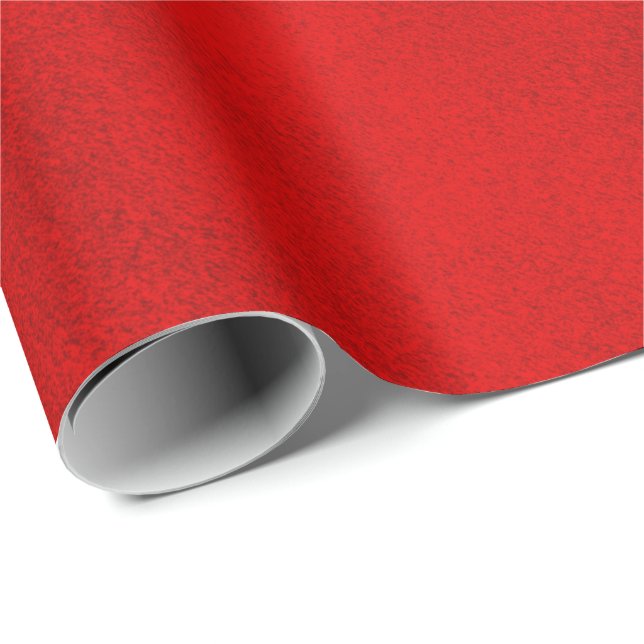 Papier Cadeau Rouge à écorce grungy (Coin rond)