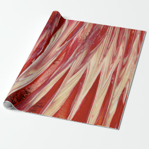 Papier Cadeau Rouge et beige