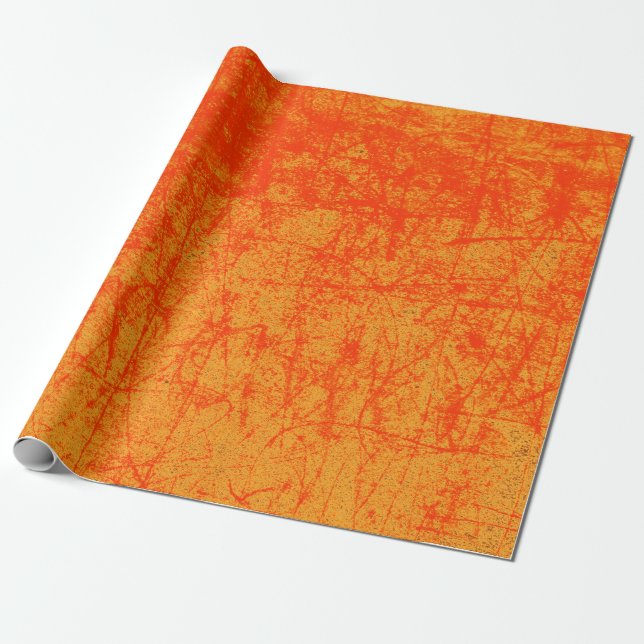 Papier Cadeau Rouge et orange (Déroulé)