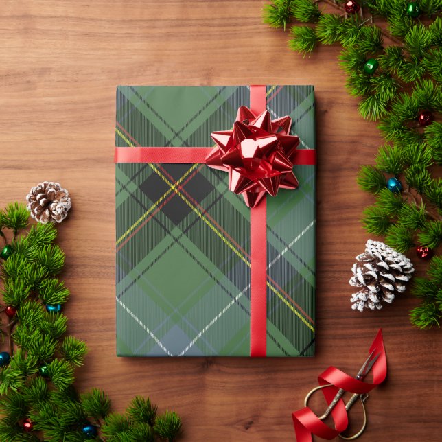 Papier Cadeau Rouge et vert (Cadeau de vacances)