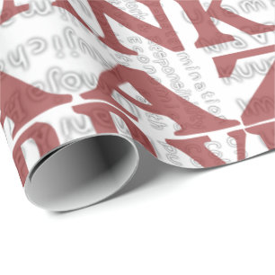 Papier Cadeau Rouge heureux moderne de Kwanzaa